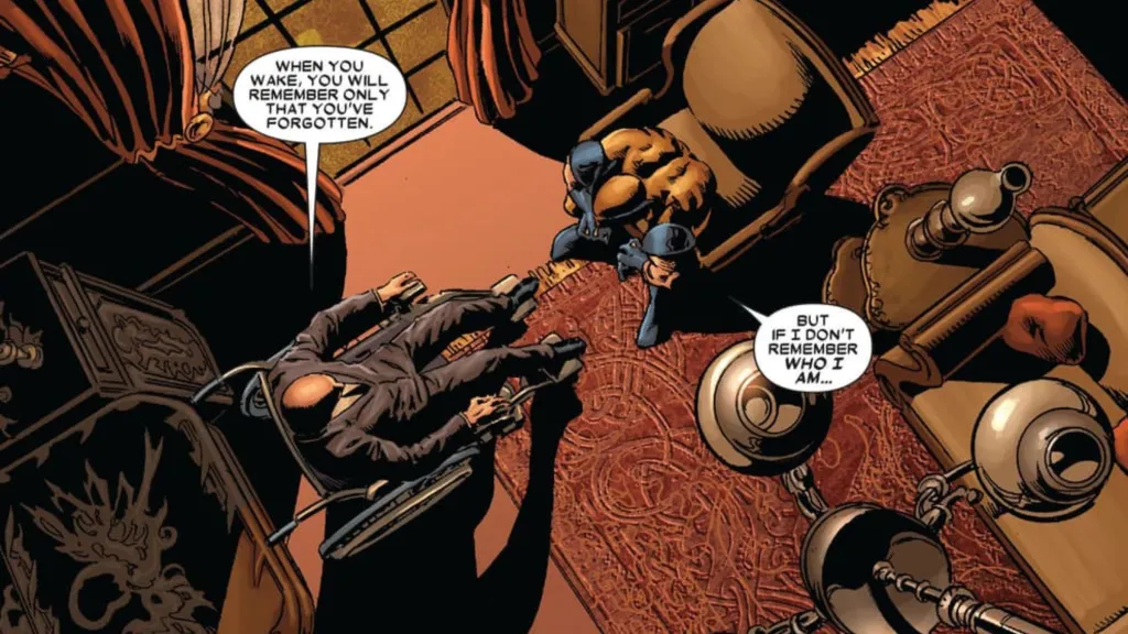 Professor X mind controls Wolverine