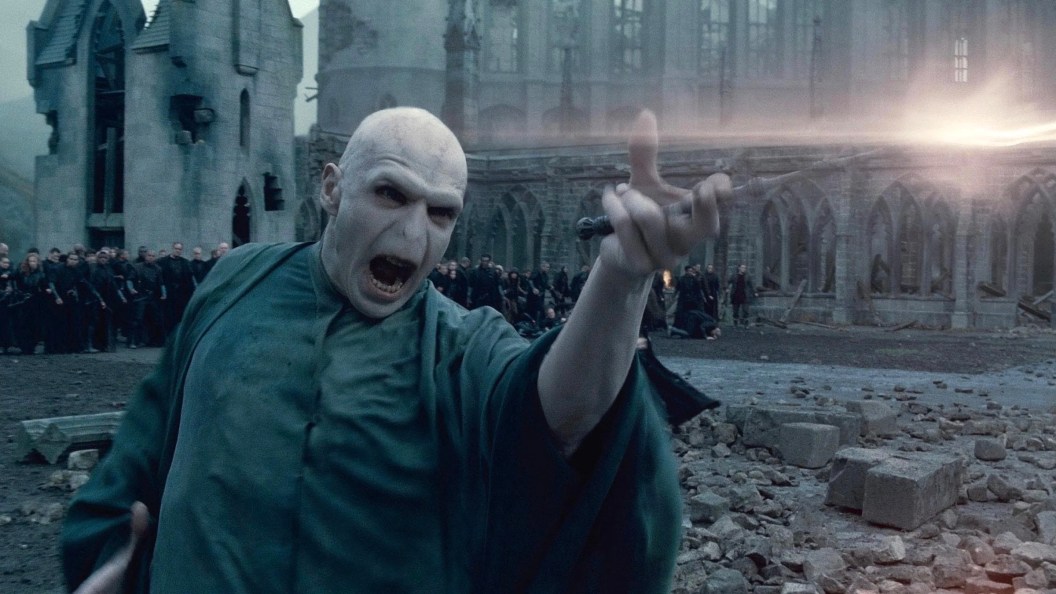 Ralph Fiennes as Voldemort in Harry Potter Deathly Hallows