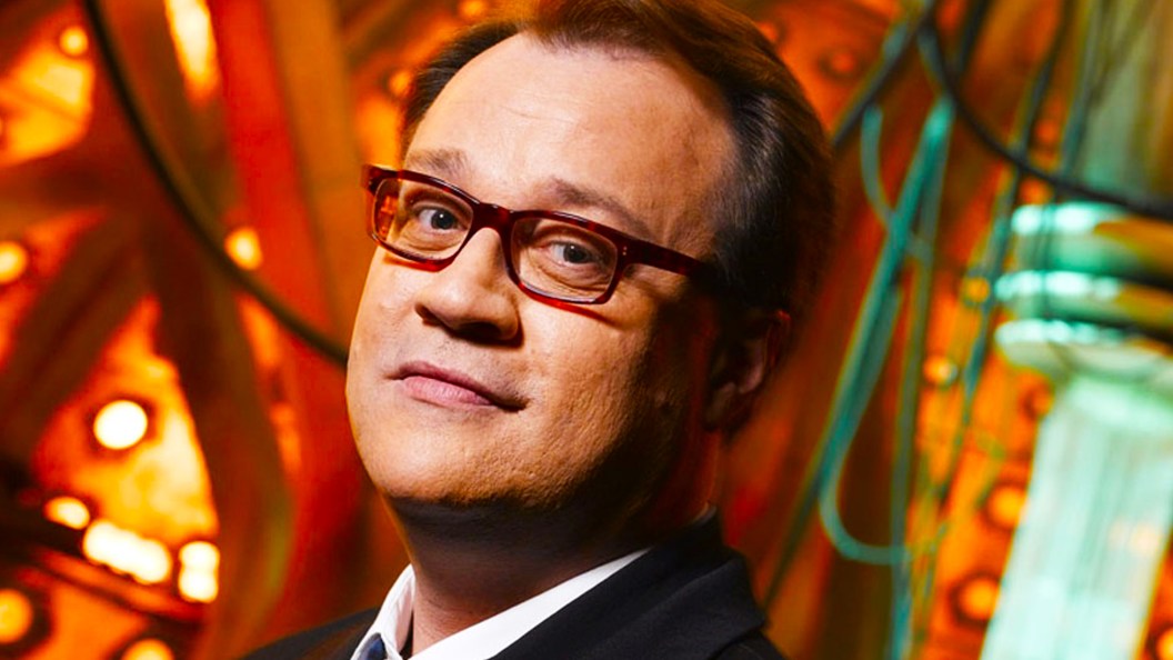 Russell T Davies in the TARDIS from Doctor Who