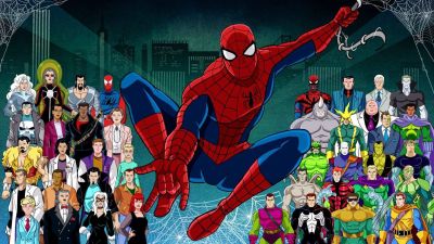 Spider-Man The Animated Series poster featuring the characters