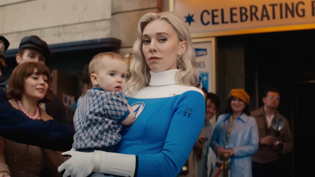 Sue Storm with Franklin in Fantastic Four First Steps