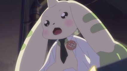 Terriermon Assistant Shocked Digimon Story Time Stranger