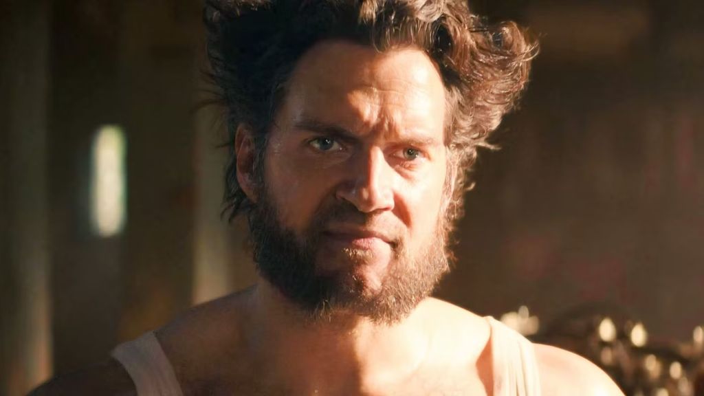Henry Cavill Wolverine looking angry in Deadpool & Wolverine.