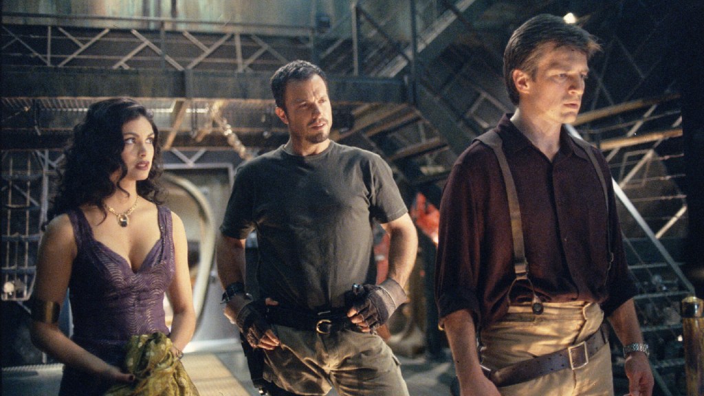 River, Jane, and Mal in Firefly