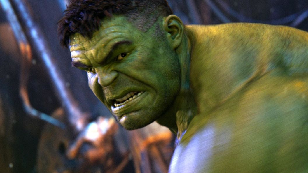 Hulk showing his teeth in the MCU.