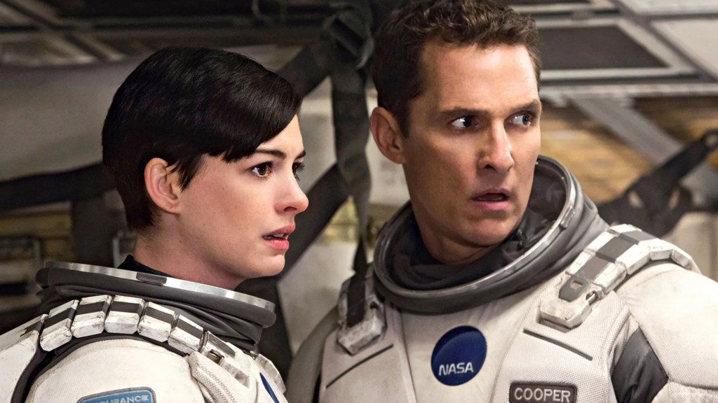 Anne Hathaway and Matthew McConaughey in Interstellar