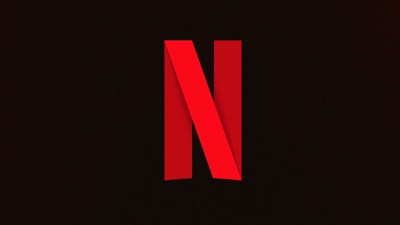 Netflix logo red with black background