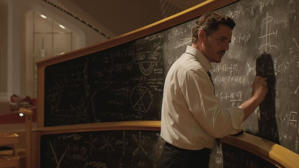Reed Richards writing in The Fantastic Four: First Steps.