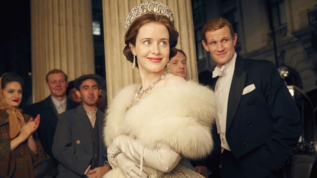 Claire Foy and Matt Smith in The Crown