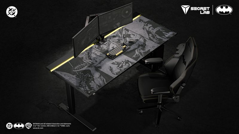 Secretlab dark knight chair and magnus table