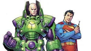 A drawing of Lex Luthor and Superman in the DCU movie Man of Tomorrow