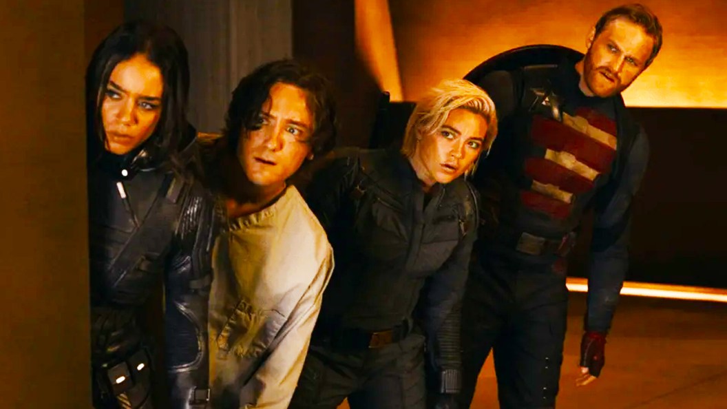 Ava Starr, Robert Reynolds, Yelena Belova, and John Walker in Thunderbolts*