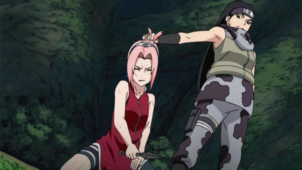 Naruto Shikamaru joins Team 7 against Sound Ninja moment