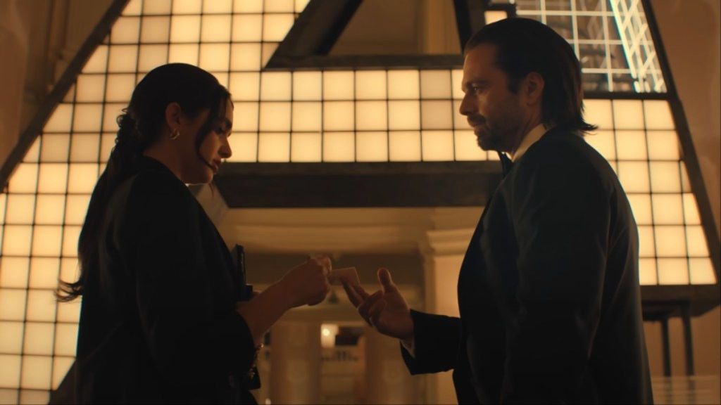 Geraldine Viswanathan and Sebastian Stan in Thunderbolts