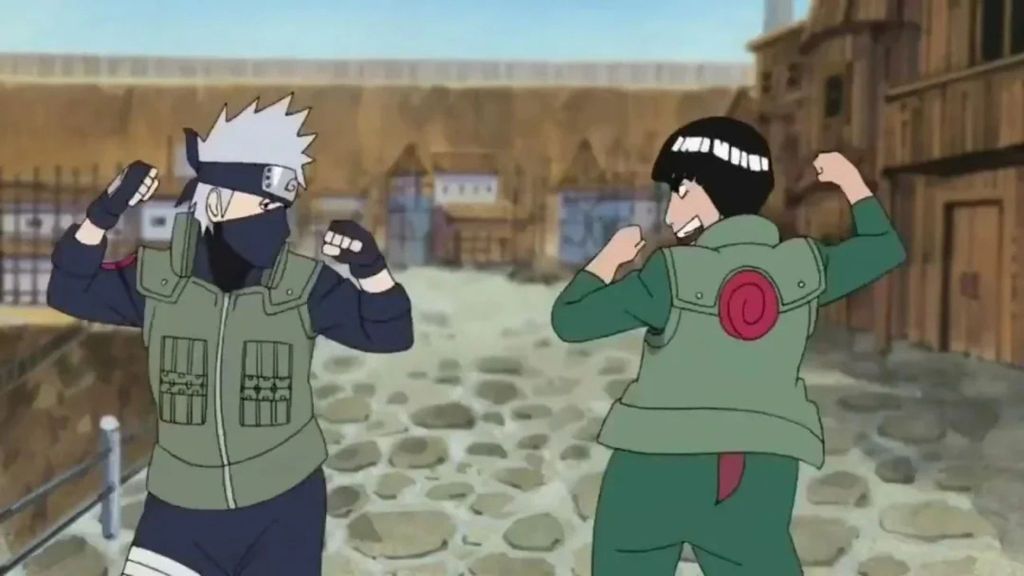 Kakashi and Might Guy Naruto