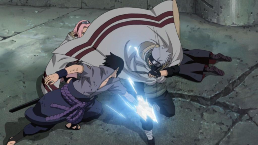 Kakashi vs Sasuke Uchiha Naruto