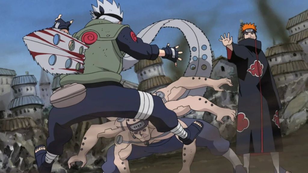 Kakashi vs Pain Naruto