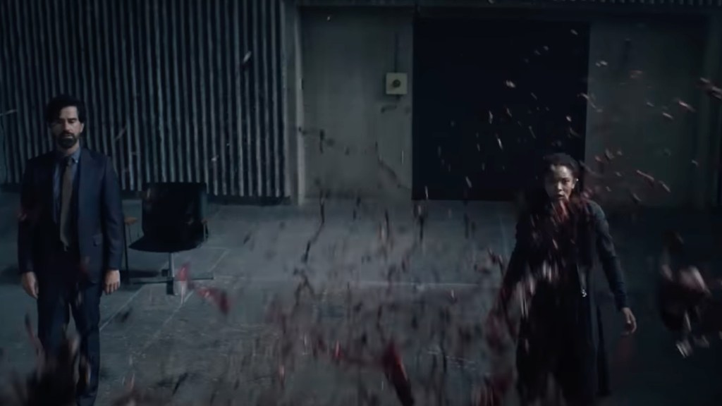 Cipher and Marie training her powers in Gen V Season 2