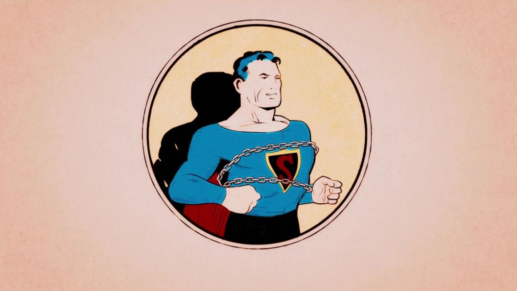 DC Studios logo featuring Superman