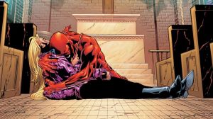 Daredevil and Karen Page in Marvel Comics