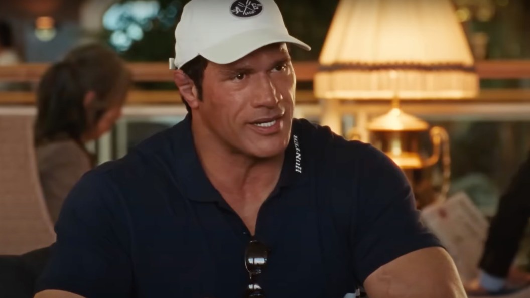 Dwayne Johnson as Mark Kerr in The Smashing Machine