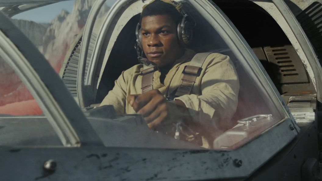 John Boyega as Finn in Star Wars The Last Jedi