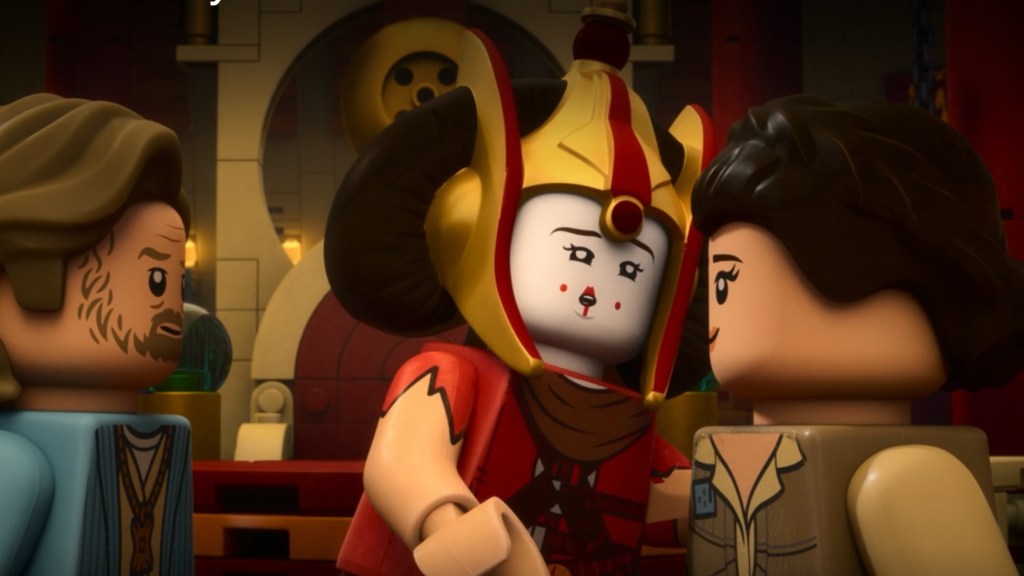 Luke, Padme, and Leia in LEGO Star Wars Rebuild the Galaxy Pieces of the Past