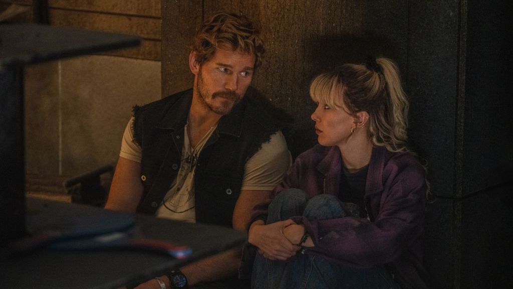 Millie Bobby Brown and Chris Pratt in The Electric State