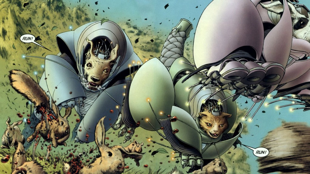 The pets from We3 running as animals die around them