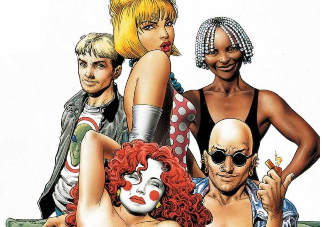 Jack Front, Lord Fanny, Boy, King Mob, and Ragged Robin together