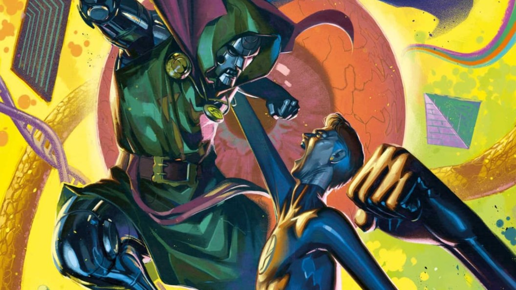 Mister Fantastic battling Doctor Doom
