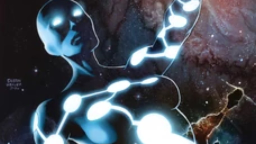 Captain Universe reaching her hand out