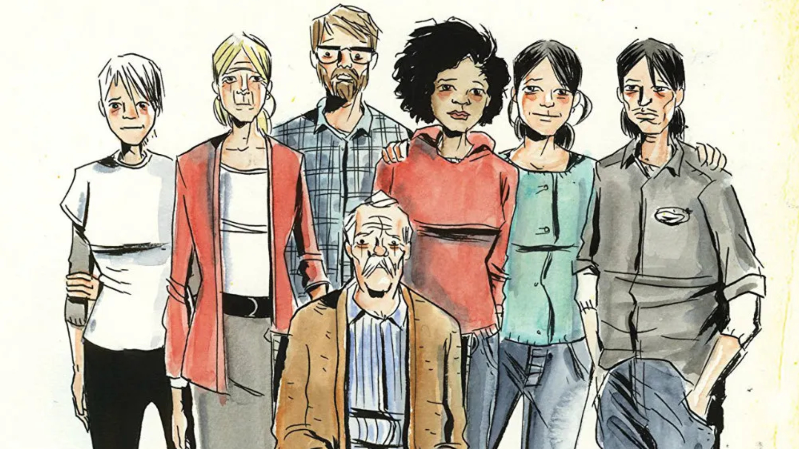 The Pike family standing together