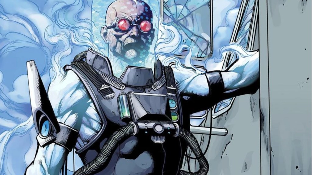 Mister Freeze surrounded by cold vaor