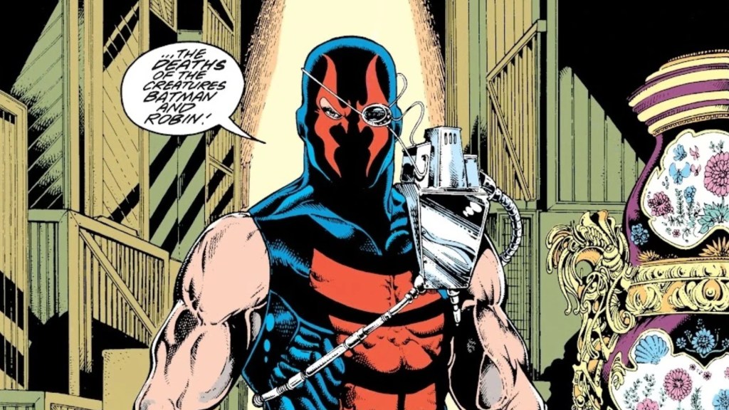 The KGBeast standing in an antique shop