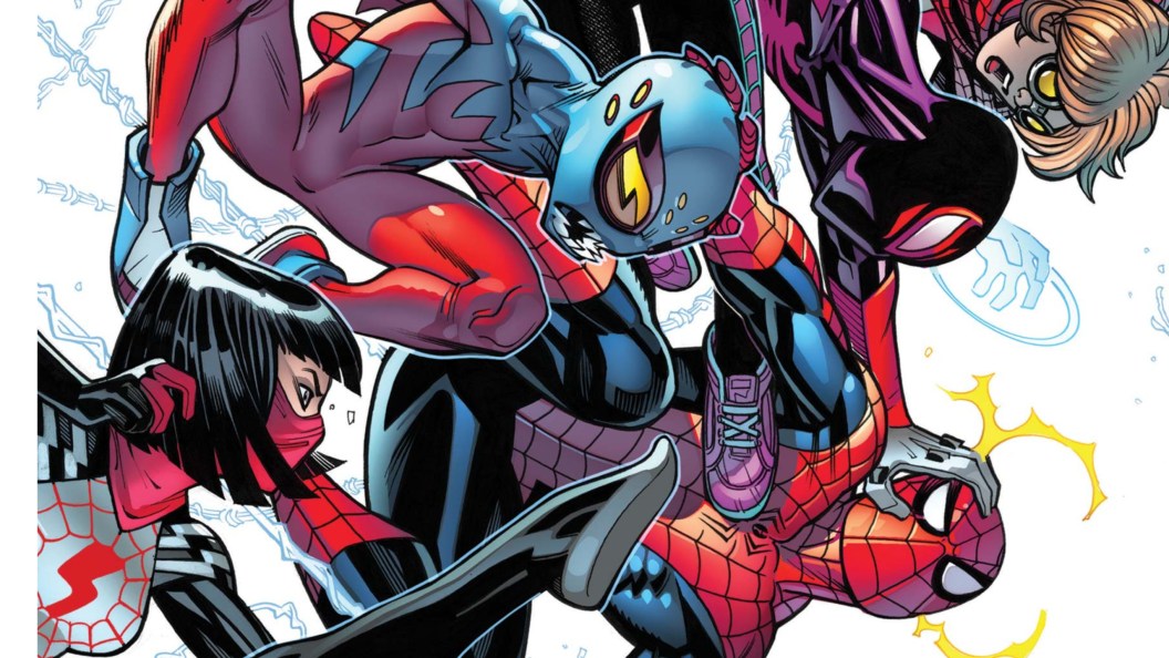 Norman Osborn as Spider-Man getting attacked by the Spider-Man family