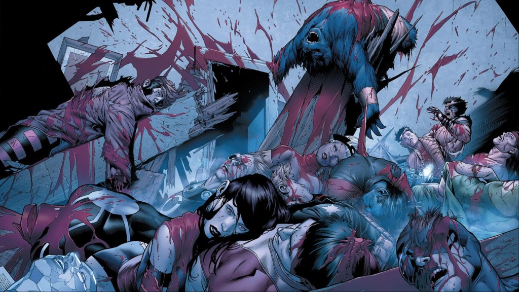 The X-Men slaughtered in the Old Man Logan universe