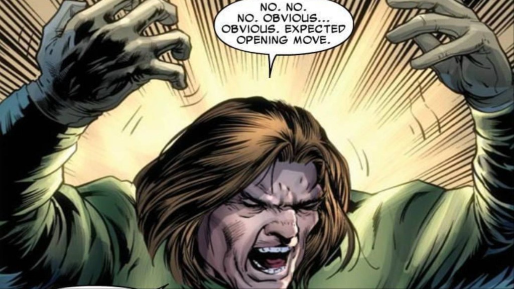 The Mad Thinker raging over a failure