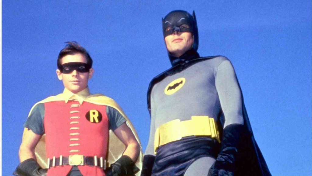 Adam West and Burt Ward as Batman and Robin from the 1966 Batman show