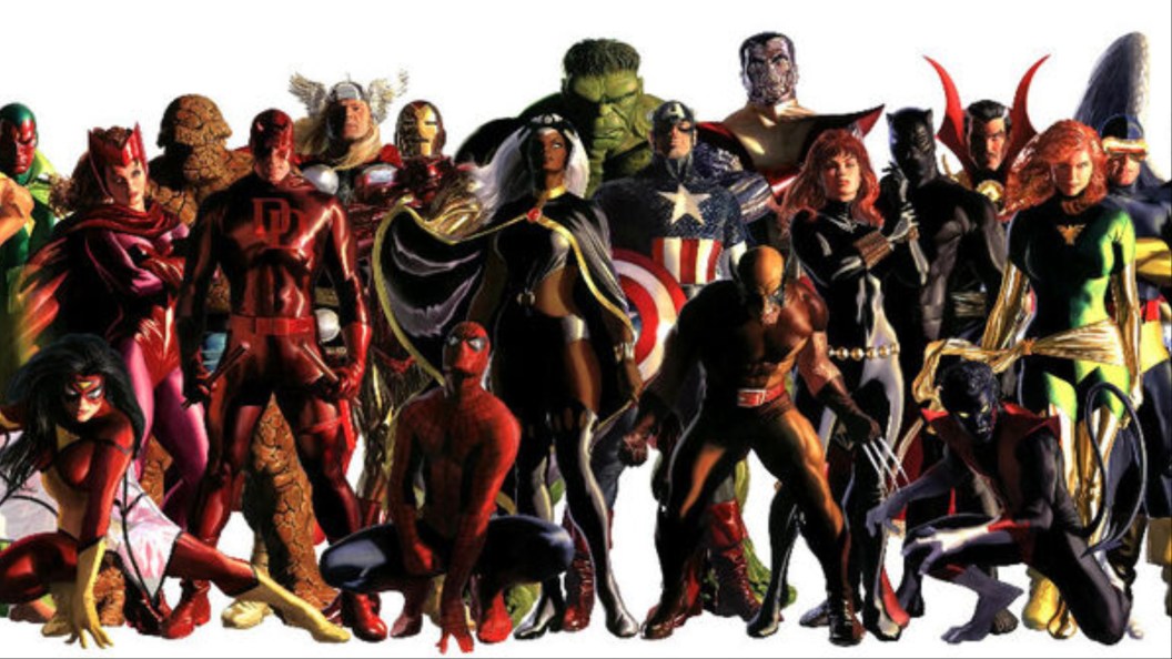 The heroes of the Marvel Universe drawn and painted by Alex Ross