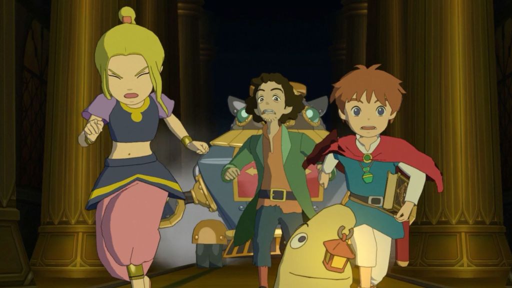Ni no Kuni Wrath of the White Witch Characters Running