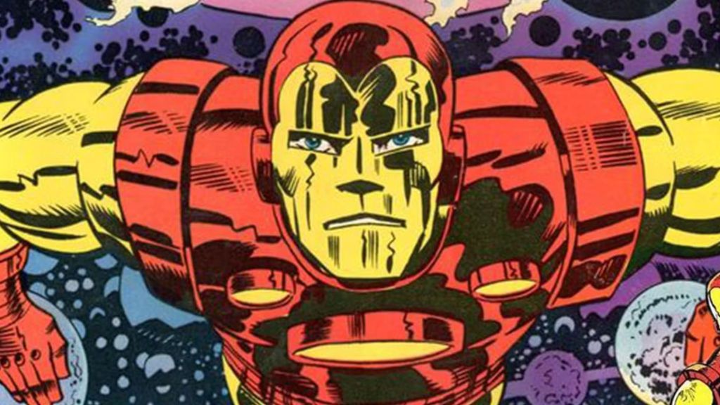 Iron Man featuring a nose with his iconic armor design