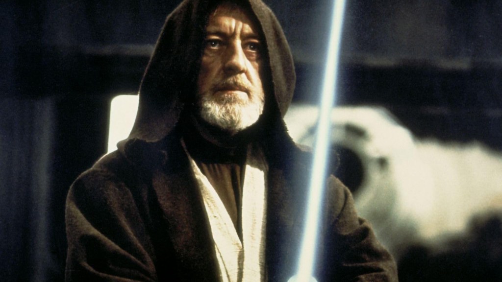 Alec Guinness as Obi-Wan Kenobi in Star Wars