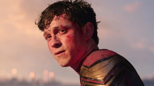 Peter Parker looking sad in Spider-Man No Way Home