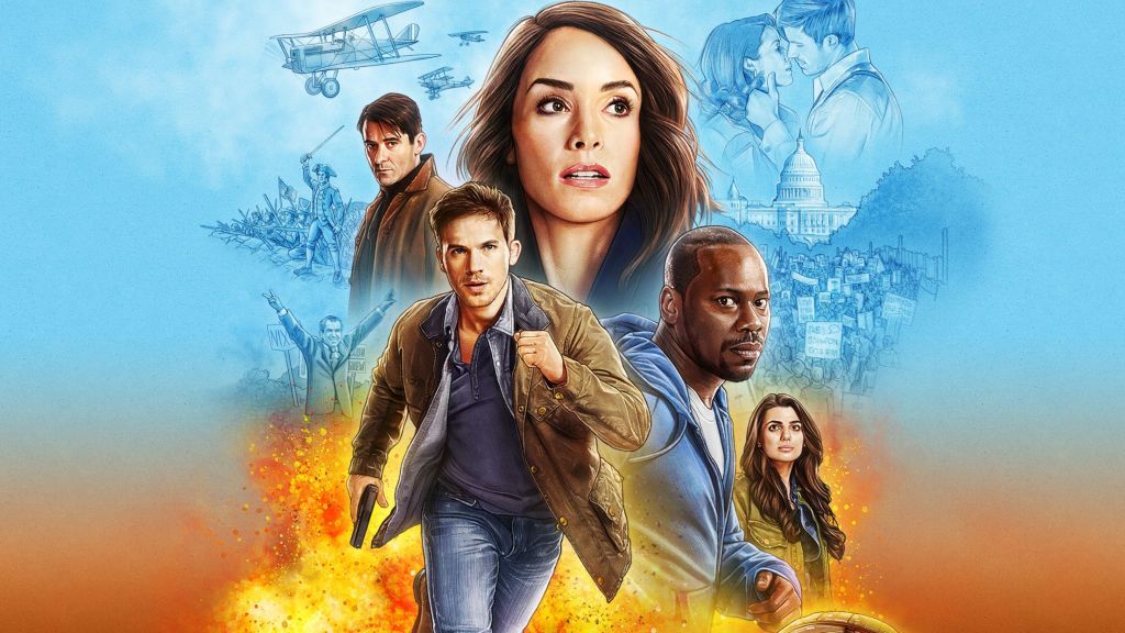 Poster for time travel sci-fi show Timeless