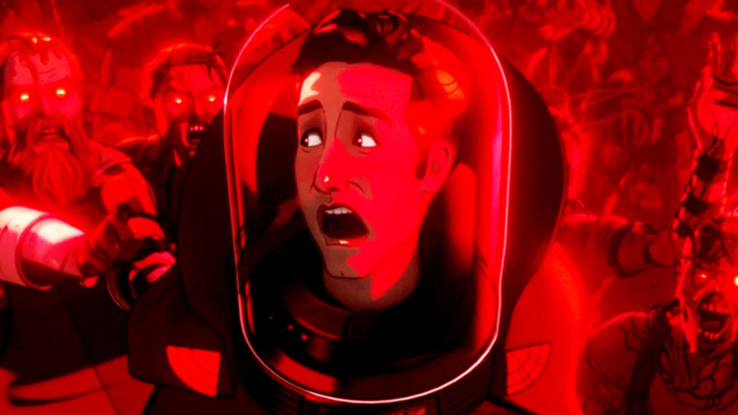 Scott Lang's head being chased by zombies in Marvel Zombies