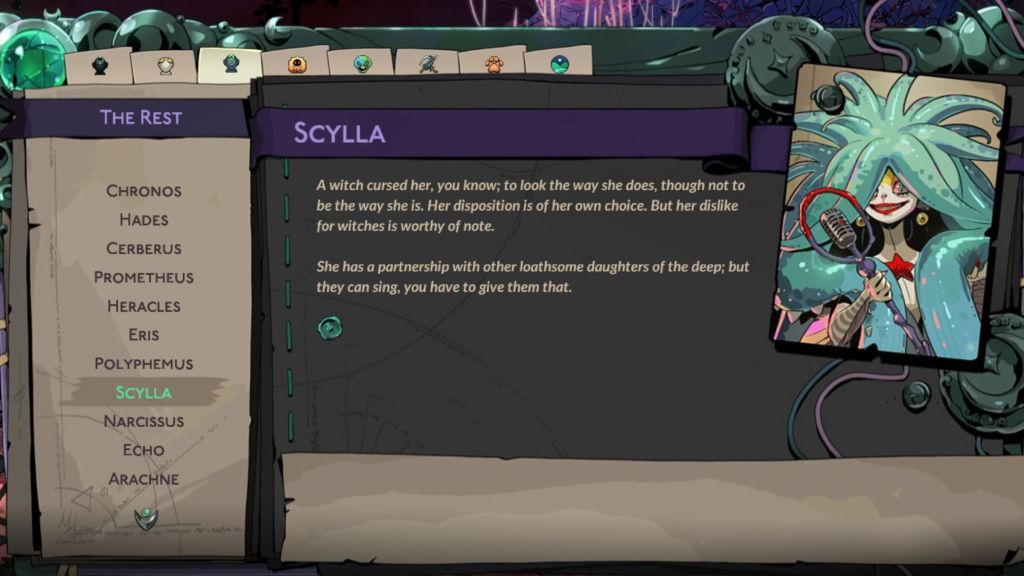 Scylla Relationship Page Hades 2