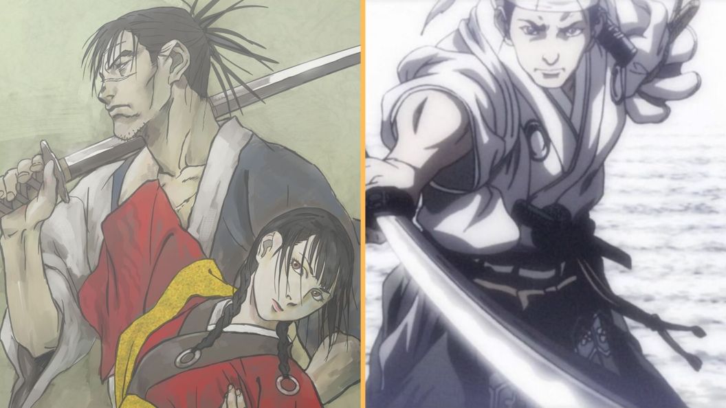 Shigurui and Blade of the Immortal as split image