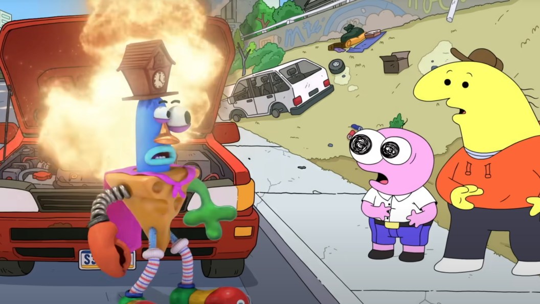 Charlie, Pim and Silly Samuel in Smiling Friends Season 3