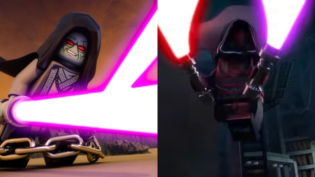 Solitus and Darth Revan in LEGO Star Wars Rebuild the Galaxy Pieces of the Past